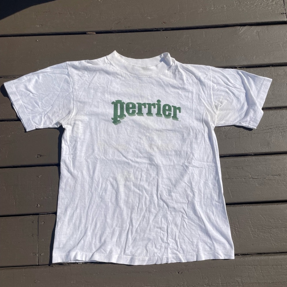 Vintage Anvil White T-Shirt with Black Label
